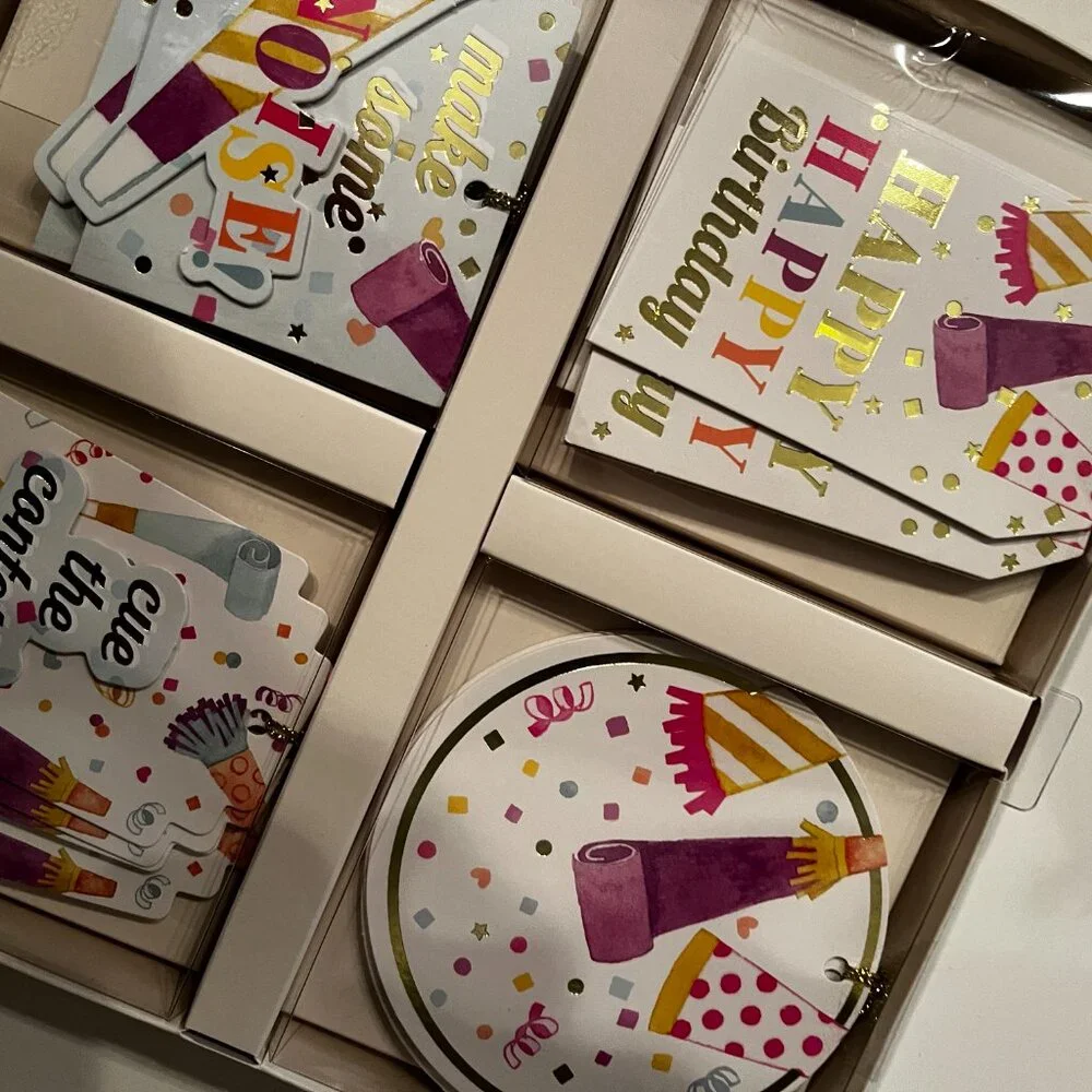 Gift Tags / Birthday‎ Themed (20 Cards / 4 Different Designs / new/gift wrap/x)